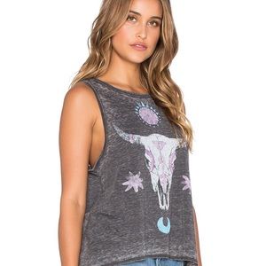 Chaser Painted Cow Skull Tank